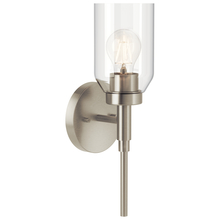 Kichler 55183NI - Madden 14.75 Inch 1 Light Wall Sconce with Clear Glass in Brushed Nickel