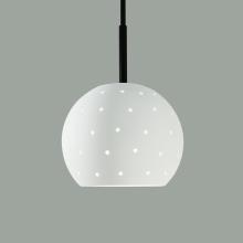 A-19 MP17-A14-BCC - Lunar Mini Pendant: Hawaiian Blue (Black Cord & Canopy)