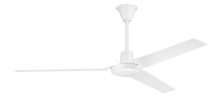 Craftmade UT56WW3MR - 56" Utility in White w/ White Blades