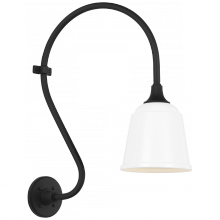Visual Comfort & Co. Signature Collection TOB 2804MBK/S5-WHT - Academy 15" Larrabee Barn Light