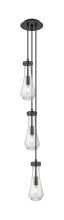 Innovations Lighting 103-451-1P-BK-G451-4SDY - Owego - 3 Light - 7 inch - Brushed Matte Black - Multi Pendant