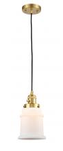 Innovations Lighting 201CSW-SG-G181 - Canton - 1 Light - 6 inch - Satin Gold - Cord hung - Mini Pendant