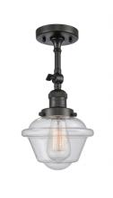 Innovations Lighting 201F-OB-G534 - Oxford - 1 Light - 7 inch - Oil Rubbed Bronze - Adjustable Semi-Flush Mount