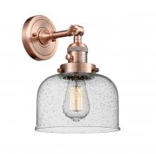 Innovations Lighting 203SW-AC-G74-LED - Bell - 1 Light - 8 inch - Antique Copper - Sconce
