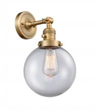 Innovations Lighting 203SW-BB-G202-8-LED - Beacon - 1 Light - 8 inch - Brushed Brass - Adjustable Sconce
