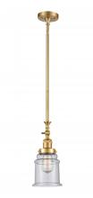 Innovations Lighting 206-SG-G184 - Canton - 1 Light - 6 inch - Satin Gold - Stem Hung - Adjustable Mini Pendant