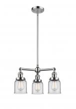 Innovations Lighting 207-PC-G52 - Bell - 3 Light - 19 inch - Polished Chrome - Stem Hung - Chandelier