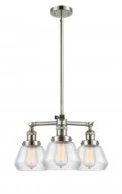 Innovations Lighting 207-PN-G172 - Fulton - 3 Light - 22 inch - Polished Nickel - Stem Hung - Chandelier