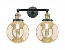 Innovations Lighting 208-BAB-G208-8 - Beacon - 2 Light - 19 inch - Black Antique Brass - Adjustable Bath Vanity Light