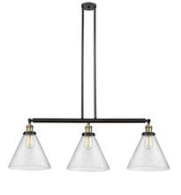 Innovations Lighting 213-BAB-G44-L - Cone - 3 Light - 44 inch - Black Antique Brass - Stem Hung - Adjustable Island Light