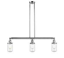 Innovations Lighting 213-PC-G314 - Dover - 3 Light - 37 inch - Polished Chrome - Stem Hung - Adjustable Island Light