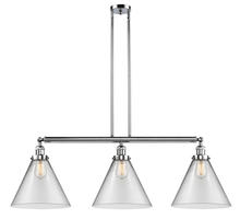 Innovations Lighting 213-PC-G42-L - Cone - 3 Light - 44 inch - Polished Chrome - Stem Hung - Adjustable Island Light