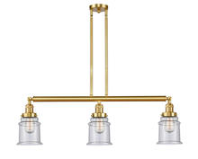 Innovations Lighting 213-SG-G184 - Canton - 3 Light - 39 inch - Satin Gold - Stem Hung - Adjustable Island Light