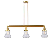 Innovations Lighting 213-SG-G192 - Bellmont - 3 Light - 39 inch - Satin Gold - Stem Hung - Adjustable Island Light