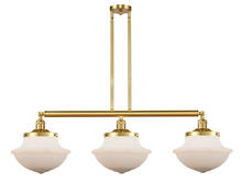 Innovations Lighting 213-SG-G541 - Oxford - 3 Light - 42 inch - Satin Gold - Stem Hung - Adjustable Island Light