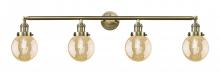 Innovations Lighting 215-AB-G208-6 - Beacon - 4 Light - 42 inch - Antique Brass - Adjustable Bath Vanity Light