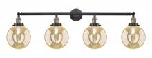 Innovations Lighting 215-BAB-G208-8 - Beacon - 4 Light - 44 inch - Black Antique Brass - Adjustable Bath Vanity Light