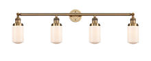 Innovations Lighting 215-BB-G311 - Dover - 4 Light - 43 inch - Brushed Brass - Adjustable Bath Vanity Light
