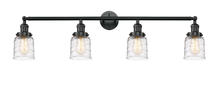 Innovations Lighting 215-BK-G513 - Bell - 4 Light - 42 inch - Matte Black - Adjustable Bath Vanity Light