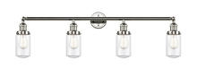 Innovations Lighting 215-PN-G312 - Dover - 4 Light - 43 inch - Polished Nickel - Adjustable Bath Vanity Light