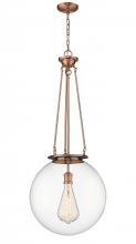 Innovations Lighting 221-1P-AC-G202-18 - Beacon - 1 Light - 18 inch - Antique Copper - Chain Hung - Pendant