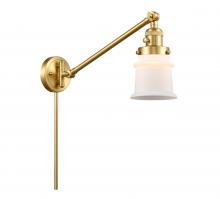Innovations Lighting 237-SG-G181S - Canton - 1 Light - 8 inch - Satin Gold -Adjustable Swing Arm