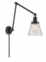 Innovations Lighting 238-BK-G62 - Cone - 1 Light - 8 inch - Matte Black -Adjustable Swing Arm