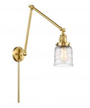 Innovations Lighting 238-SG-G513 - Bell - 1 Light - 8 inch - Satin Gold -Adjustable Swing Arm