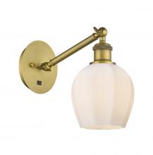 Innovations Lighting 317-1W-BB-G461-6 - Norfolk - 1 Light - 6 inch - Brushed Brass - Adjustable Sconce
