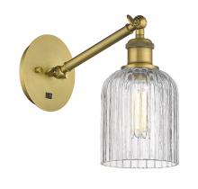 Innovations Lighting 317-1W-BB-G559-5CL - Bridal Veil - 1 Light - 5 inch - Brushed Brass - Adjustable Sconce