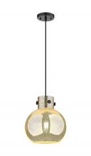 Innovations Lighting 410-1PM-BK-G410-10ME - Newton Sphere - 1 Light - 10 inch - Matte Black - Cord hung - Mini Pendant