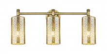 Innovations Lighting 434-3W-BB-G434-7ME - Crown Point - 3 Light - 24 inch - Brushed Brass - Bath Vanity Light