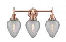 Innovations Lighting 447-3W-AC-G165 - Geneseo - 3 Light - 25 inch - Antique Copper - Bath Vanity Light