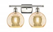 Innovations Lighting 516-2W-PN-G128-8 - Athens - 2 Light - 18 inch - Polished Nickel - Bath Vanity Light