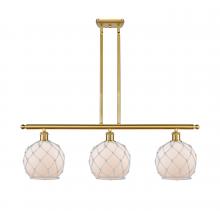 Innovations Lighting 516-3I-SG-G121-8RW - Farmhouse Rope - 3 Light - 36 inch - Satin Gold - Cord hung - Island Light