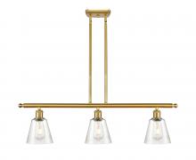Innovations Lighting 516-3I-SG-G454 - Caton - 3 Light - 36 inch - Satin Gold - Cord hung - Island Light