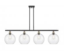 Innovations Lighting 516-4I-BAB-G124-10 - Athens - 4 Light - 48 inch - Black Antique Brass - Stem Hung - Island Light