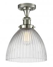 Innovations Lighting 517-1CH-PN-G222-LED - Seneca Falls - 1 Light - 10 inch - Polished Nickel - Semi-Flush Mount