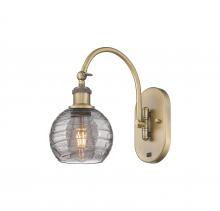 Innovations Lighting 518-1W-BB-G1213-6SM - Athens Deco Swirl - 1 Light - 6 inch - Brushed Brass - Adjustable Swing Arm