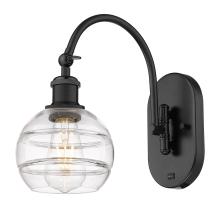 Innovations Lighting 518-1W-BK-G556-6CL - Rochester - 1 Light - 6 inch - Matte Black - Adjustable Swing Arm