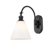 Innovations Lighting 518-1W-BK-GBC-81 - Berkshire - 1 Light - 8 inch - Matte Black - Adjustable Swing Arm