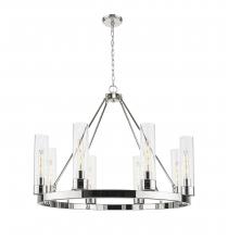 Innovations Lighting 617-8CR-PN-G617-11CL - Boreas - 6 Light - 36 inch - Polished Nickel - Chandelier