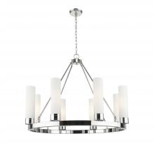 Innovations Lighting 617-8CR-PN-G617-11SWH - Boreas - 6 Light - 36 inch - Polished Nickel - Chandelier