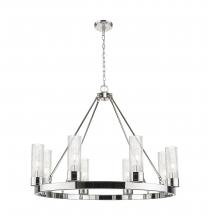 Innovations Lighting 617-8CR-PN-G617-8SCL - Boreas - 6 Light - 36 inch - Polished Nickel - Chandelier