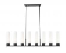 Innovations Lighting 617-8I-BK-G617-11WH - Boreas - 6 Light - 48 inch - Matte Black - Linear Pendant