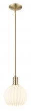 Innovations Lighting 716-1S-CB-G1217-8WV - White Venetian - 1 Light - 8 inch - Champagne Bronze - Stem hung - Mini Pendant