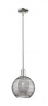 Innovations Lighting 716-1S-PN-G1213-10SM - Athens Deco Swirl - 1 Light - 10 inch - Polished Nickel - Stem hung - Mini Pendant