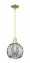 Innovations Lighting 716-1S-SG-G1213-10SM - Athens Deco Swirl - 1 Light - 10 inch - Satin Gold - Stem hung - Mini Pendant