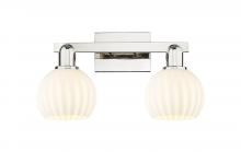 Innovations Lighting 716-2W-PN-G1217-6WV - White Venetian - 2 Light - 17 inch - Polished Nickel - Bath Vanity Light