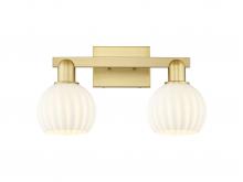 Innovations Lighting 716-2W-SG-G1217-6WV - White Venetian - 2 Light - 17 inch - Satin Gold - Bath Vanity Light